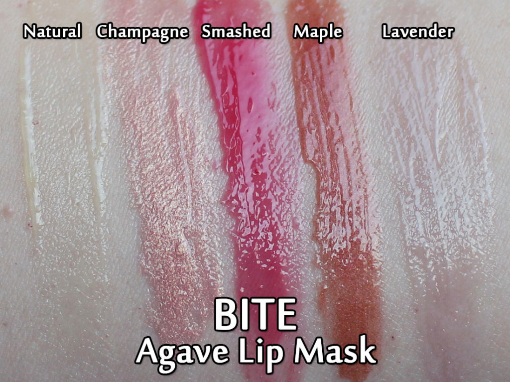 Bite Beauty's Agave Lip Masks - swatched