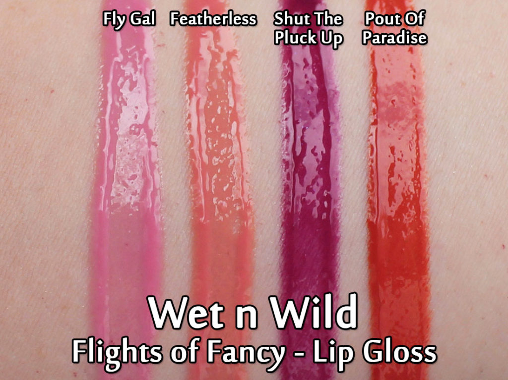 Wet n Wild - Flights of Fancy - Lip Gloss swatched