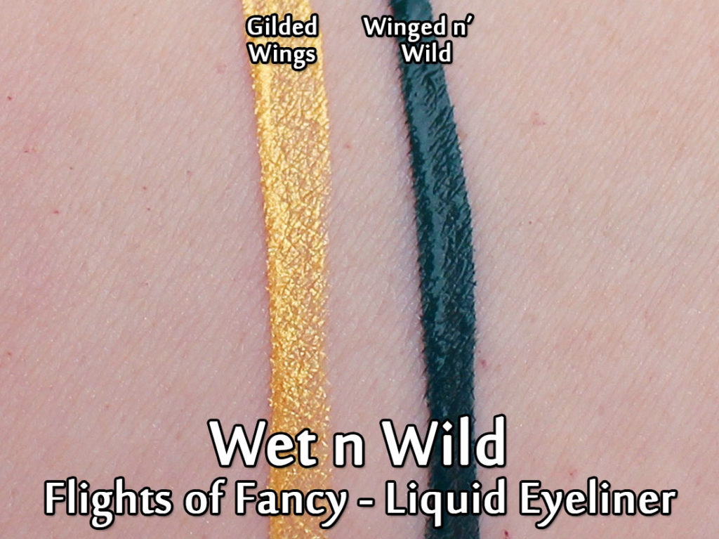 Wet n Wild - Flights of Fancy - Liquid Eyeliner swatched