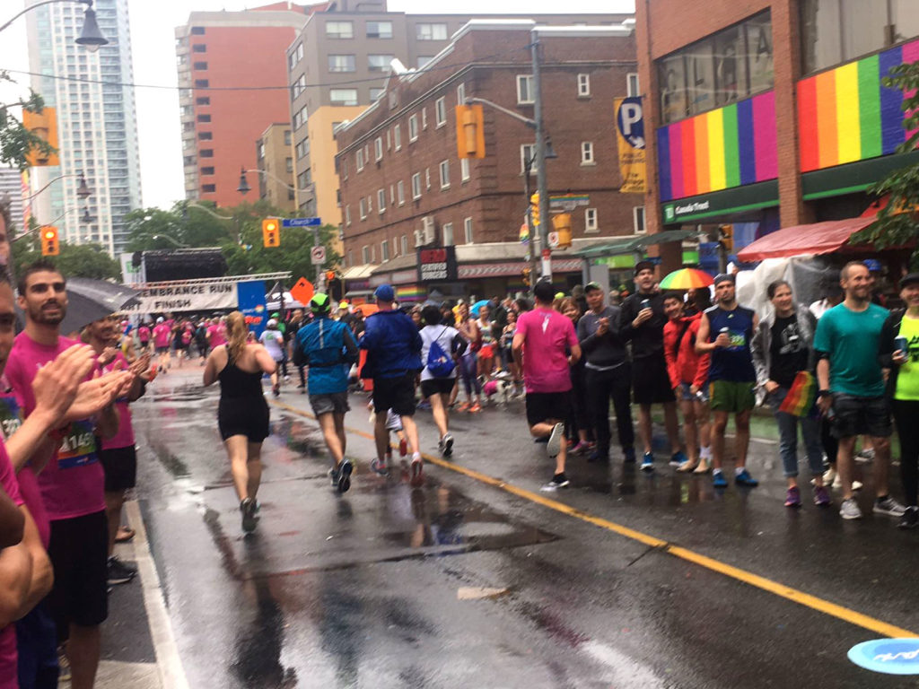 2018 Pride and Remembrance Run finish line