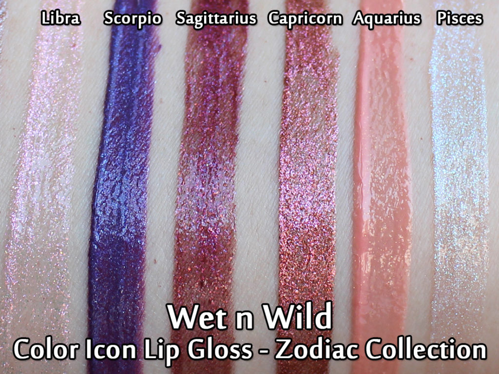 Wet n Wild Zodiac Collection - Lip Gloss - swatched