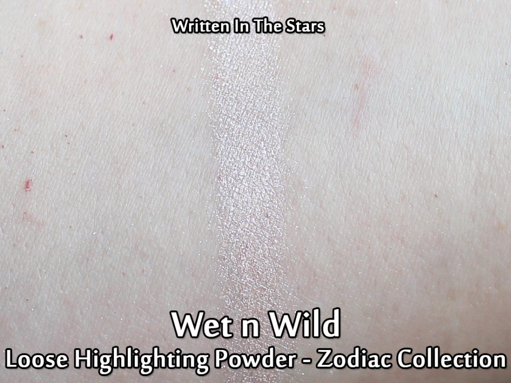 Wet n Wild Zodiac Collection - Loose Highlighting Powder - swatched
