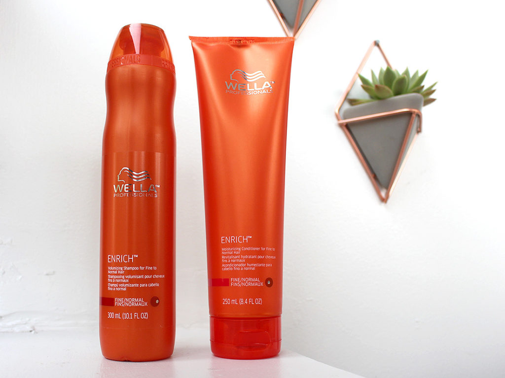 Wella Enrich Haircare for fine to normal hair - shampoo and conditioner
