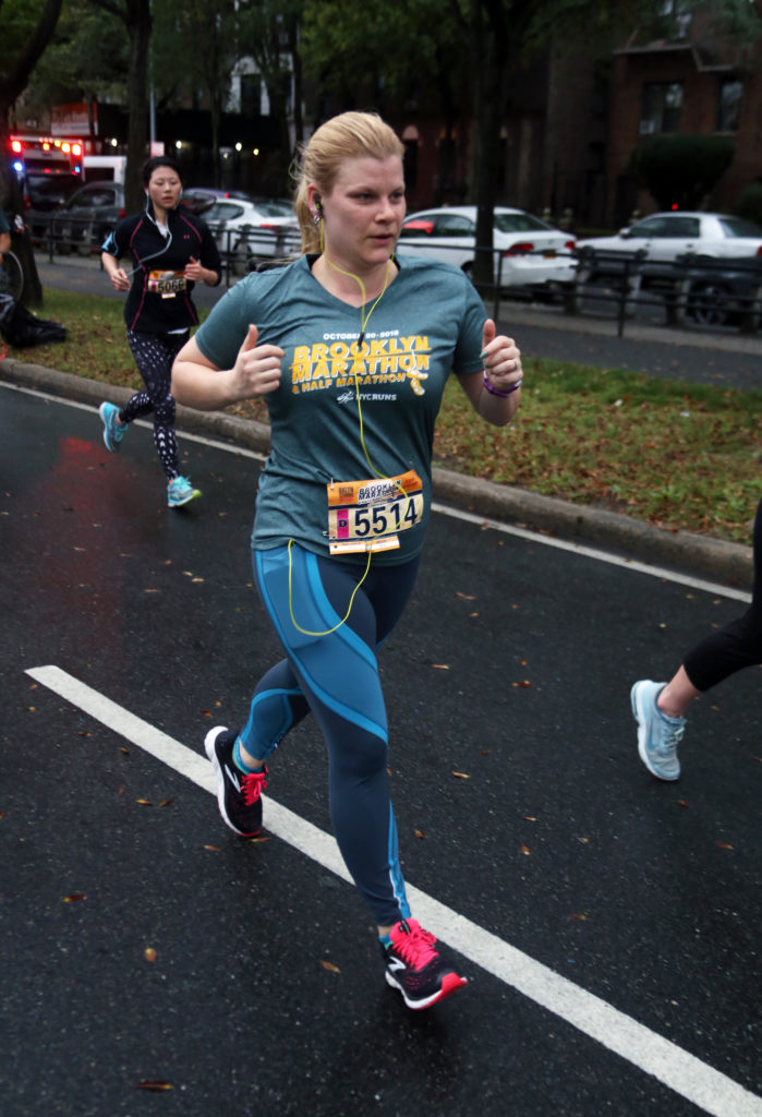 Running along Ocean Parkway