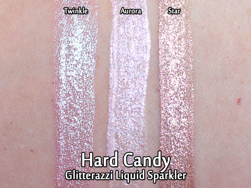 Hard Candy Glitterazzi Liquid Sparklers - swatched