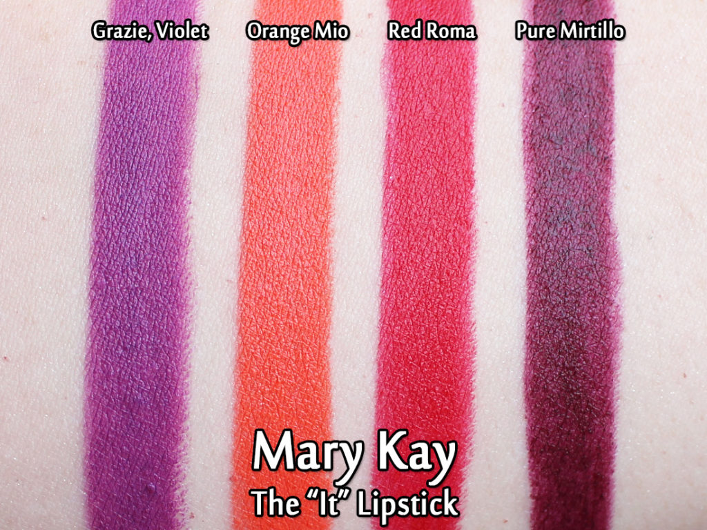 Mary Kay The "It" Lipsticks - swatched