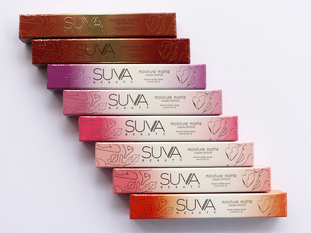 Suva Beauty Moisture Matte Liquid Lipsticks
