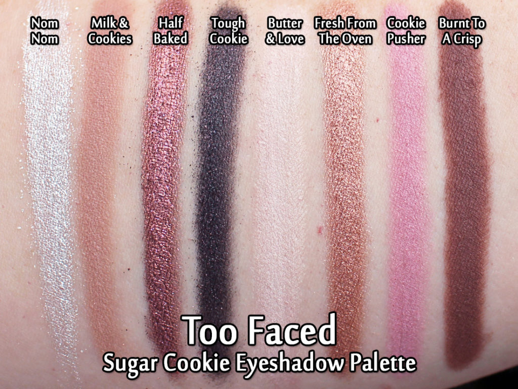 Too Faced Sugar Cookie palette - swatches