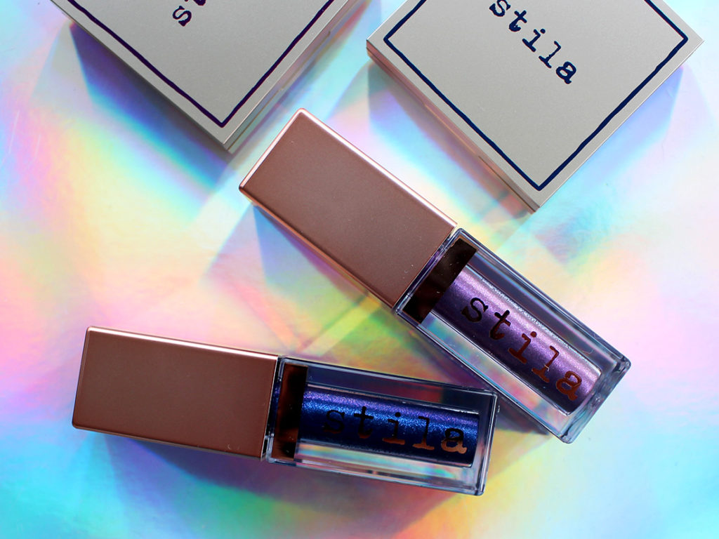 Stila Vivid & Vibrant Collection Shimmer & Glow Liquid Eye Shadows in Vivid Sapphire and Vivid Amethyst