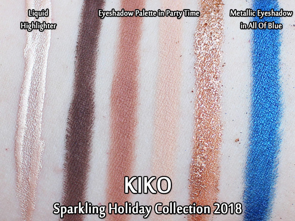 KIKO Sparkling Holiday 2018 - swatches