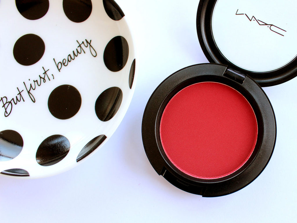 MAC blush in Apple Red