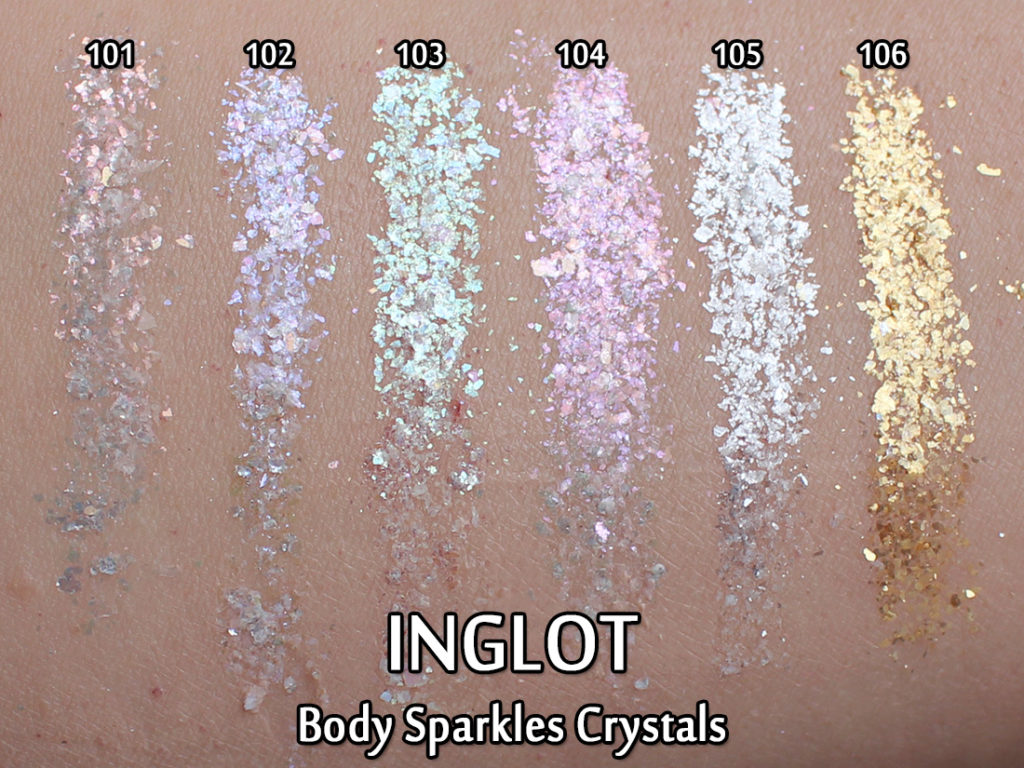 INGLOT Body Sparkles Crystals (Review & Swatches) Makeup Your Mind