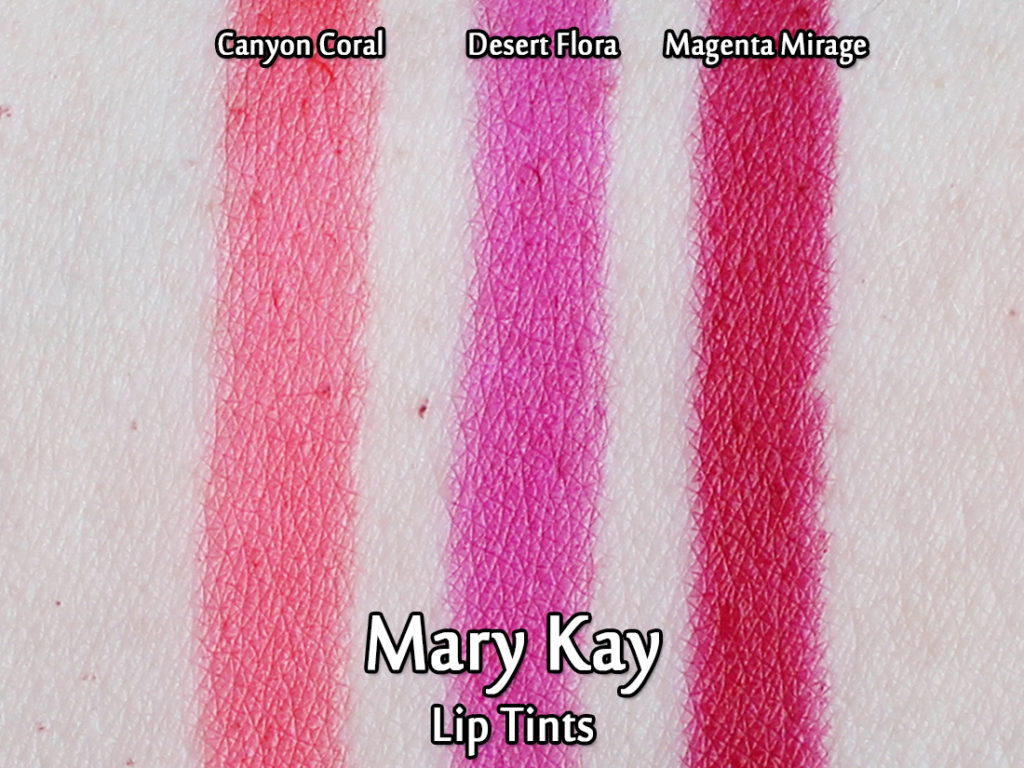 Mary Kay Lip Tints - swatches