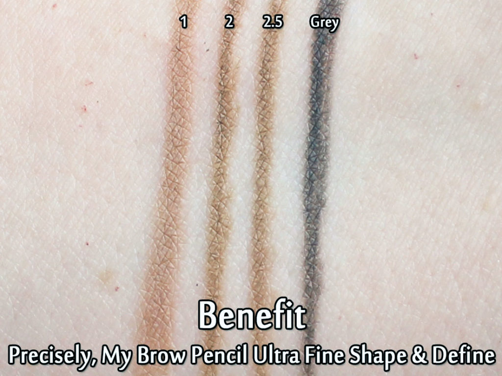 Benefit Precisely, My Brown Pencils swatched