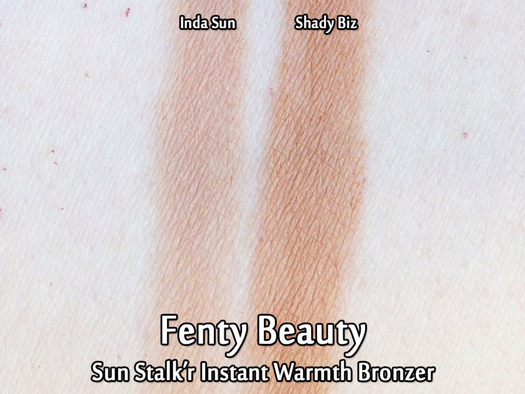 Fenty Beauty Sun Stalk'r Instant Warmth Bronzers - swatched