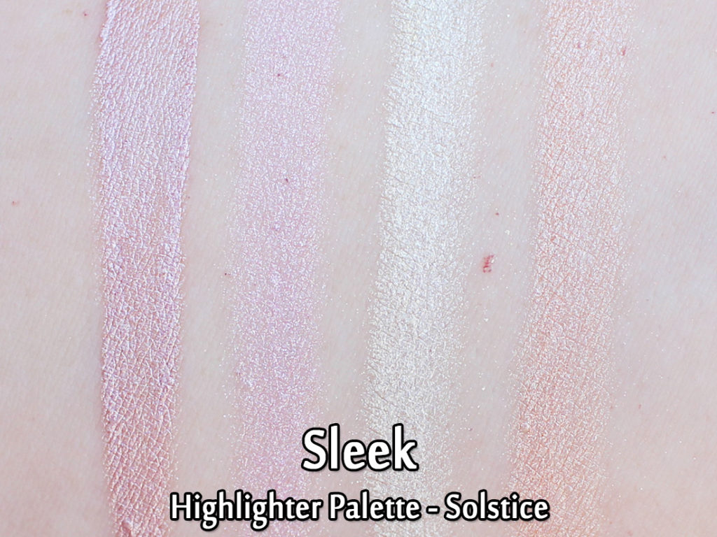 Sleek Solstice Highlighting Palette - swatches