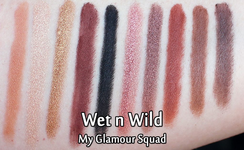 Wet n Wild - My Glamour Squad swatches