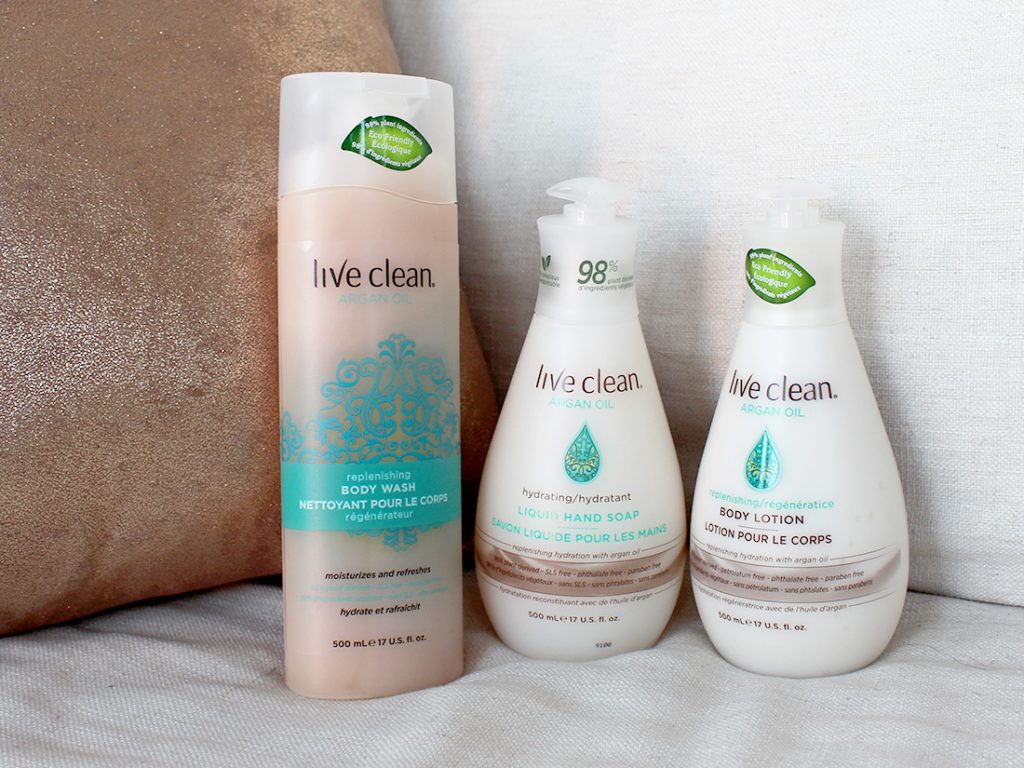Live Clean Exotic Nectar Argan Oil - Body Wash, Body Lotion & Hand Soap